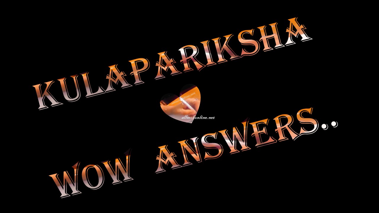 kula pariksha wow answers in telugu Meedi a kulam anadigite ichina samadanam wow