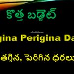 New budget perigina tarigina daralu ive